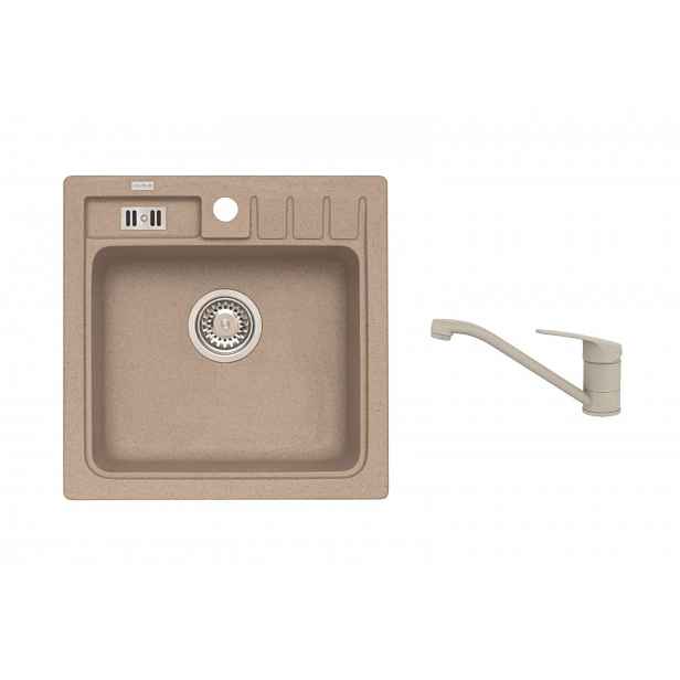 Alveus - Set dřezu Niagara 20 a baterie Clara, beige SETA25909