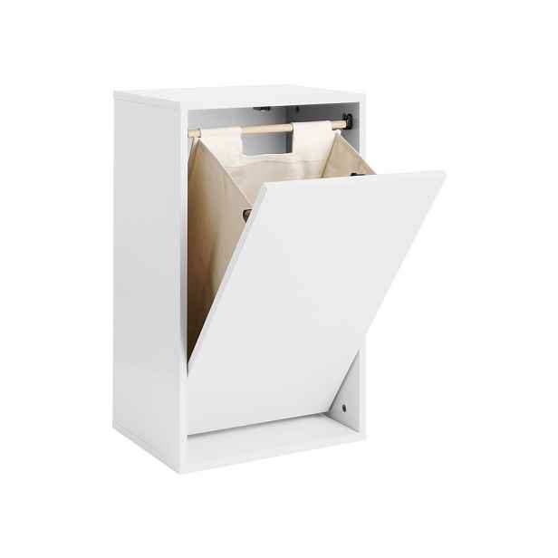Bílý nástěnný koš na prádlo Laundry Box – ReCollector