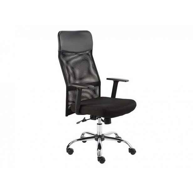 Kancelářská židle MEDEA PLUS, černá - výška: 107-115 cm
