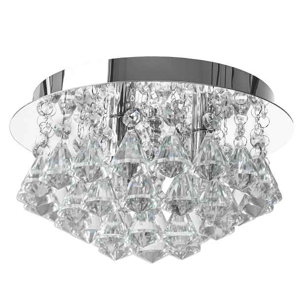 Stropní Svítidlo Chrom Závěsné Krystaly Stropní Svítidlo Glamour Chodba Ložnice