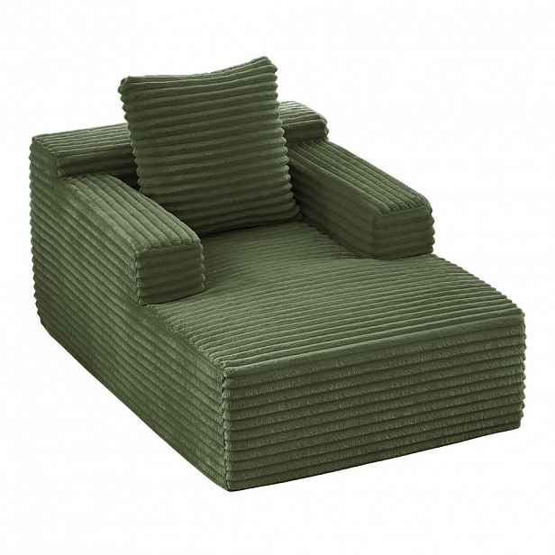 Urban Meuble SOFA Manšestrová lenoška zelená bez montáže