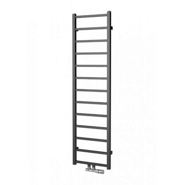Radiátor kombinovaný Isan Fresh 150x40 cm středové připojení černý samet DFRE15000400CSMS