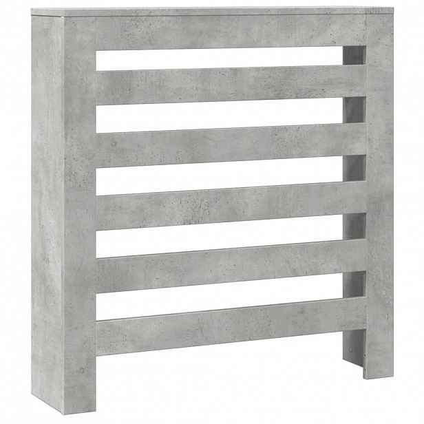 vidaXL Kryt radiátoru Betonově šedá 78 x 20 x 82 cm Kompozitní dřevo