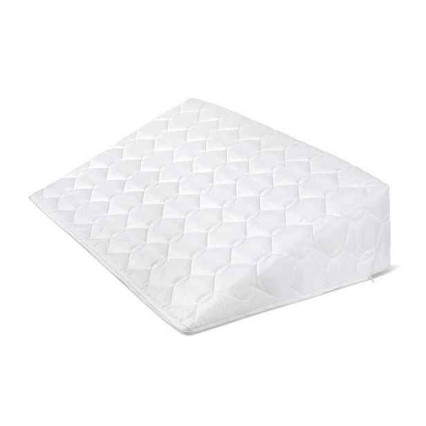 Bellatex Klínový podhlavník s proševem bílá, 80 x 50 x 20 cm