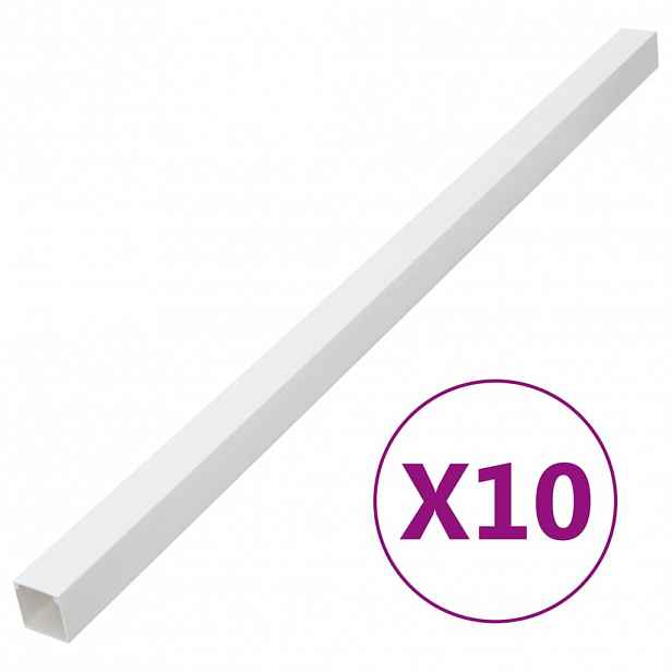 vidaXL Kabelová lišta 60 x 40 mm 10 m PVC