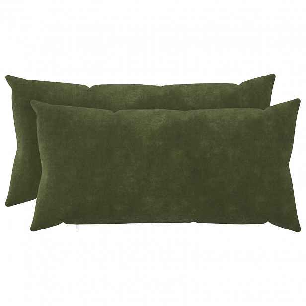 vidaXL Povlak na polštář 2 pcs HEERLEN Zelená 40 x 70 cm
