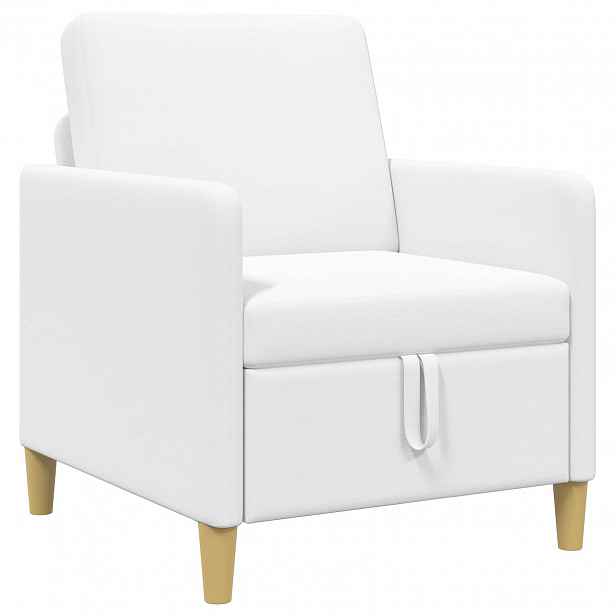 vidaXL Sofa s úložným prostorem Bílá 72 x 78 x 87 cm Polyester