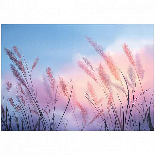 Wallarena FOTOTAPETA Pampas tráva nebesky modrá 200x140 cm