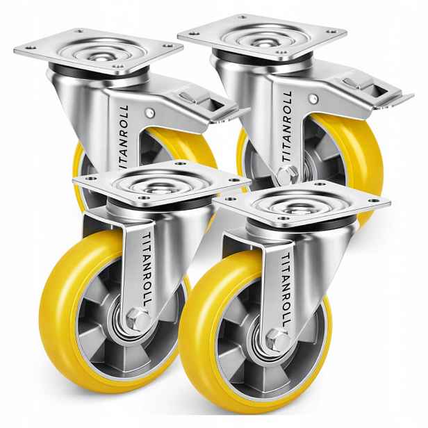 Kola pro přepravní vozík Sada 4x otočné transportní kolo 125 mm Ergo