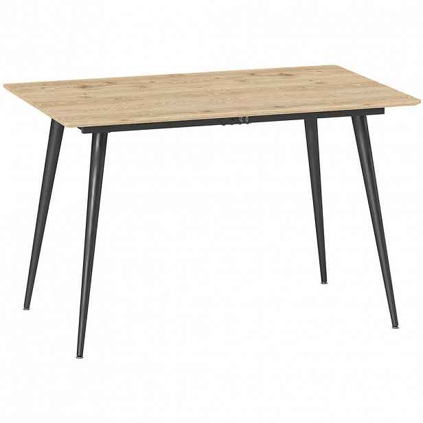 OKWISH JÍDELNÍ stůl 120/160/75/77 cm přírodní z MDF rozkládací