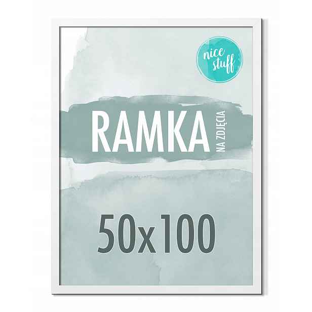 Rámeček 50x100 Rámeček Na Fotografie Plakát Fotorámečky Bílé 100x50
