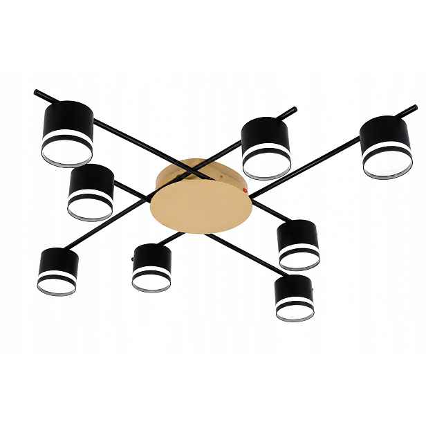 Stropní Lustr Loft Led 87 CM Černý Zlatý GX53 VARGODL1311