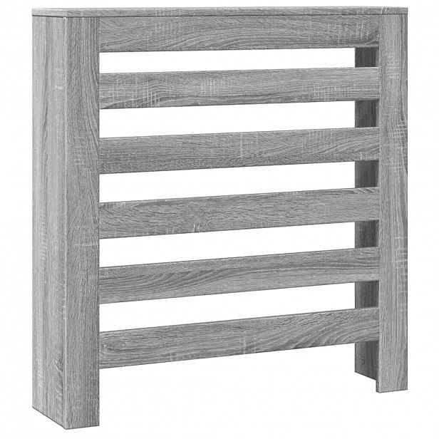 vidaXL Kryt radiátoru Šedý Sonoma 78 x 20 x 82 cm Kompozitní dřevo