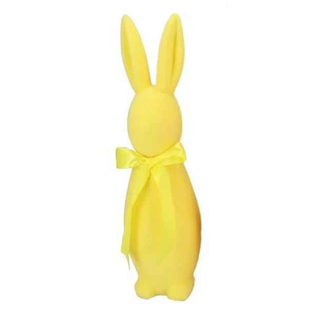 Žlutý veliký zajíc s mašlí Bunny Easter Flock XL - 20*20*70 cm daan kromhout