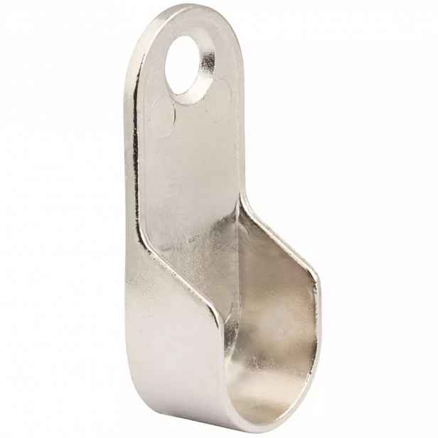 Držák oválné šatní tyče 30x15mm, zinkovaný, 2 ks