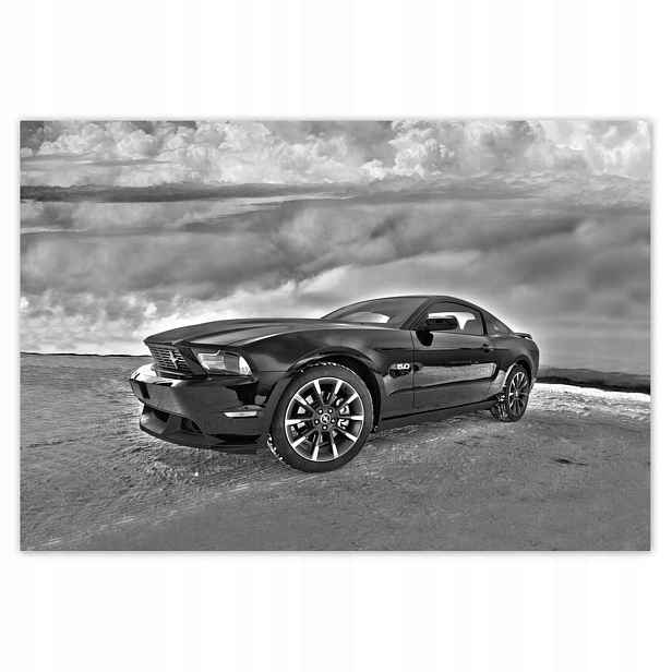 Fototapety 152x104 Ford Mustang na sněhu Auto Klasika Vyrobeno v Usa