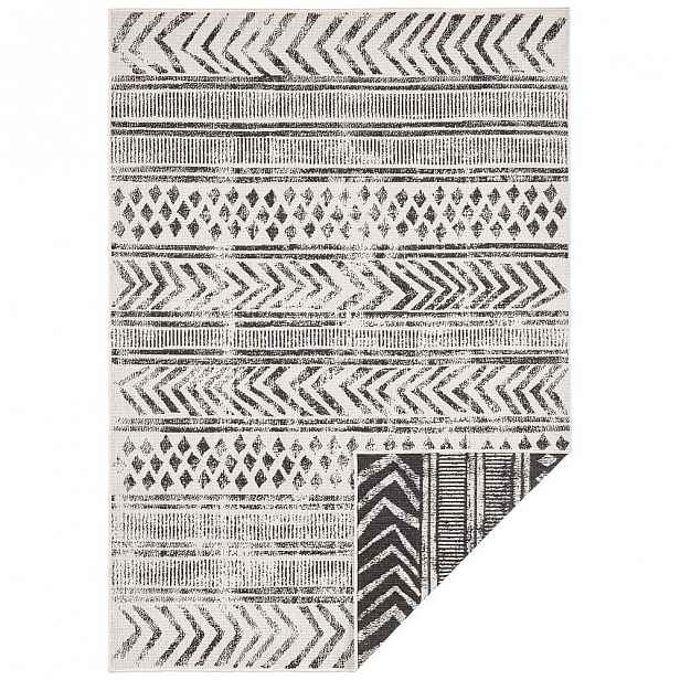 Černo-krémový venkovní koberec Bougari Biri, 160 x 230 cm