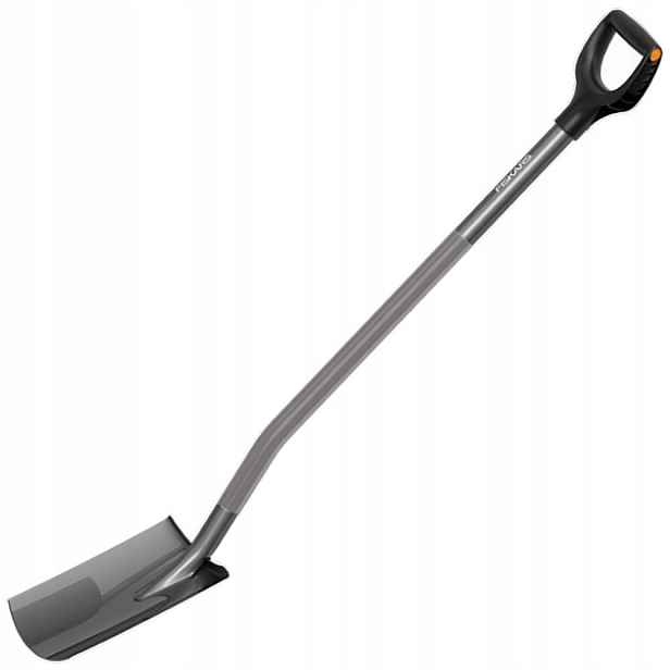 Rýč Fiskars Ergonomic Šedá, Rovná (1025375) Lopata 125 CM