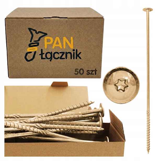Tesařské Vruty Do Dřeva 8x320 Talířové Torx 50 Ks 08320 Pan Łącznik