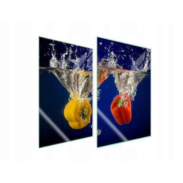 7v1 Skleněná ochranná deska na sporák 2x35x52 Paprika