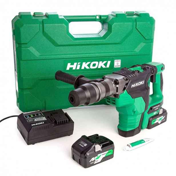HiKOKI - 36V AKU kombinované kladivo, 2x aku 4,0 Ah Li-Ion, nabíječka DH36DMAWAZ
