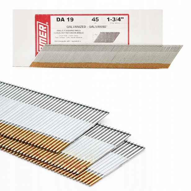 Kombinované dokončovací hřebíky 1,8x38 mm Omer 34° DA17 (15GA) Pozink op. 4000