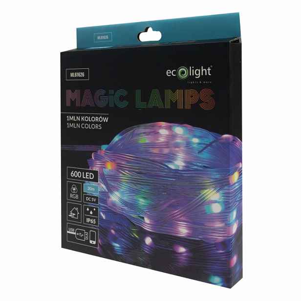 Magické Lampičky Páska Led Pásek Milion Barev Rgb 30 M 600 Led Aplikace
