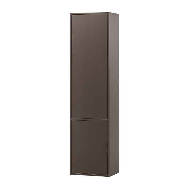 Tmavě hnědá modulární skříňka z borovicového dřeva 55x215 cm Meggy – WOOOD