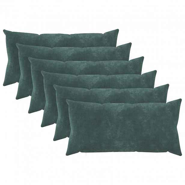 vidaXL Povlak na polštář 6 pcs HEERLEN Mořsky modrá 40 x 70 cm