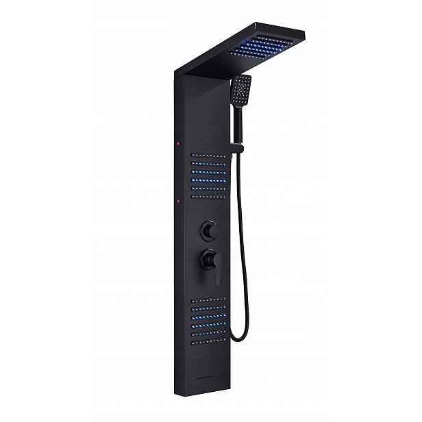 Hydromasážní Sprchový Panel Výtok Vodopád Led