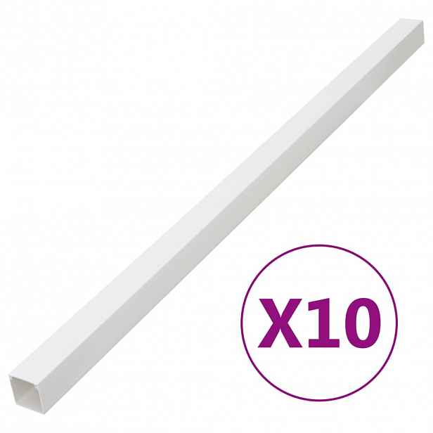 vidaXL Kabelová lišta 100 x 60 mm 10 m PVC