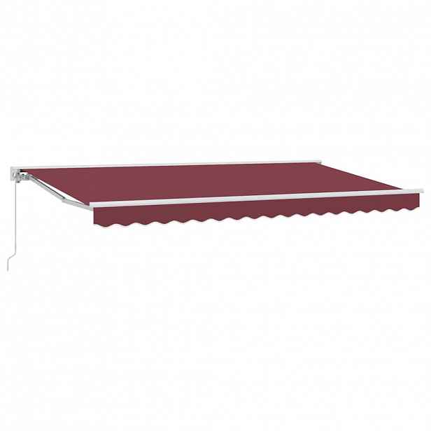 vidaXL Rám markýzy Vínová 350 x 200 cm