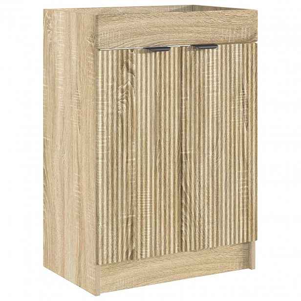 vidaXL Koupelnová skříňka pod umyvadlo Dub sonoma 56 x 37,5 x 81 cm