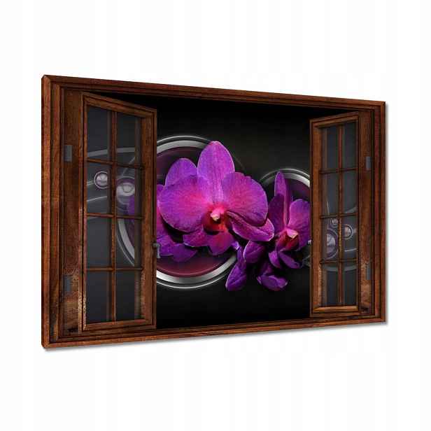 Obrazy 90x60 Fialová orchidej