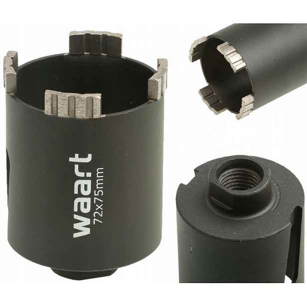 Korunkový Vrták Na Betonu Diamantový Turbo 72 mm Korunka Fréza Pod Plechovky