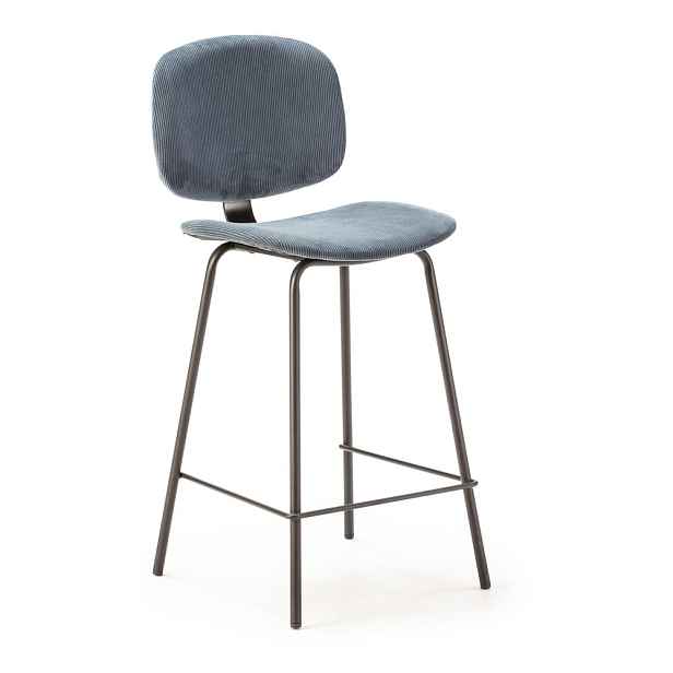 Modré barové židle v sadě 2 ks (výška sedáku 66 cm) Arus – Marckeric