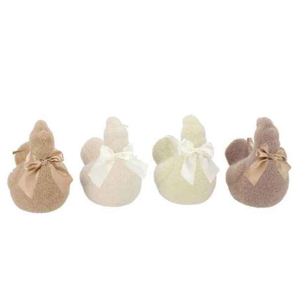 Set 4ks přírodní velikonoční slepička Chicken Easter Flock - 11*7*11 cm daan kromhout