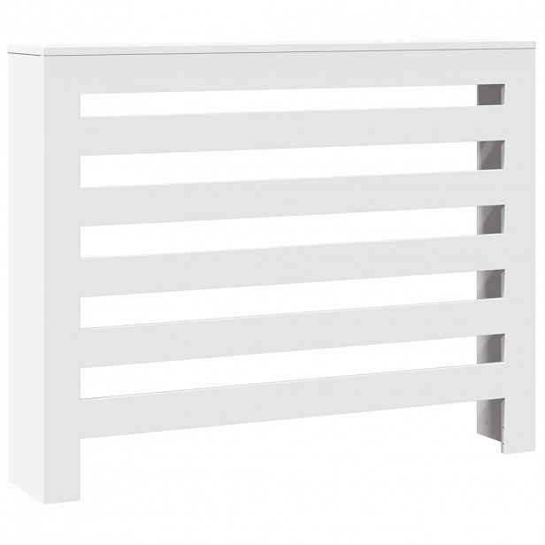 vidaXL Kryt radiátoru Bílá 104 x 20 x 82 cm Kompozitní dřevo