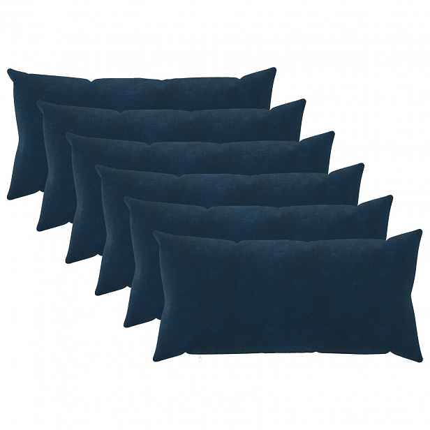vidaXL Povlak na polštář 6 pcs HEERLEN Modrá 40 x 70 cm