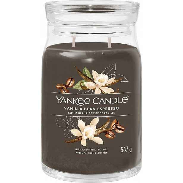 Yankee Candle svíčka Signature ve skle velká Vanilla Bean Espresso 567g