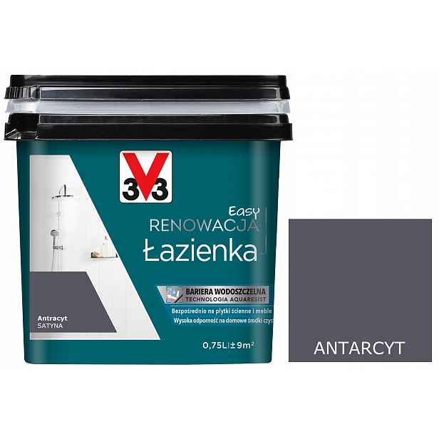V33 Barva Renovace keramických dlaždic Antracit 750 ml