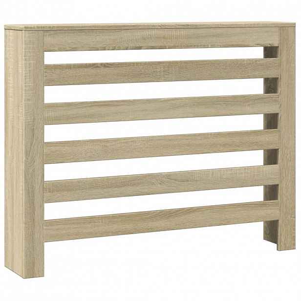 vidaXL Kryt radiátoru Dub sonoma 104 x 20 x 82 cm Kompozitní dřevo
