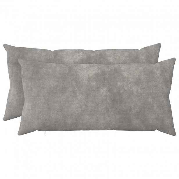 vidaXL Povlak na polštář 2 pcs HEERLEN Světle šedá 40 x 70 cm