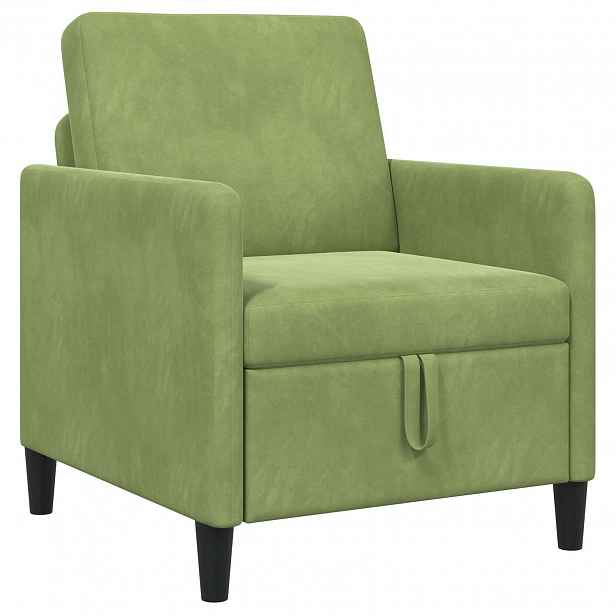 vidaXL Sofa s úložným prostorem Světlá zelená 72 x 78 x 87 cm