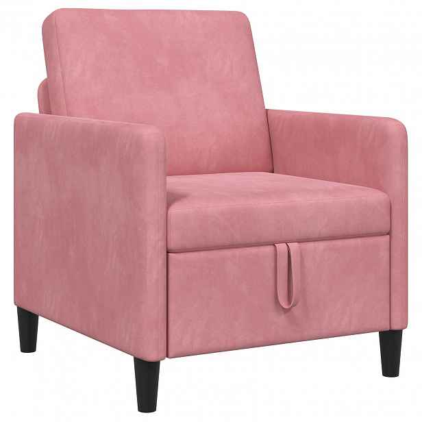 vidaXL Sofa s úložným prostorem Růžová 72 x 78 x 87 cm Polyester