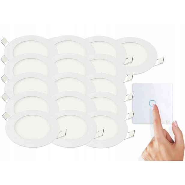 Sada svítidel Halogen Strop Led 3W 16x Vypínač