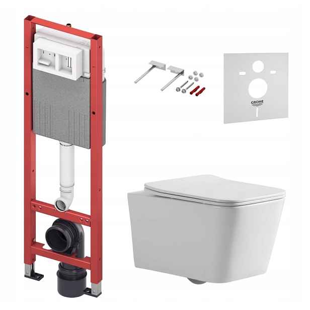 Podomítkový Wc set Stelaz Tece 320 mm Wc mísa Imprese Tornado