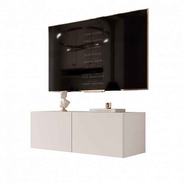 Idohome ZÁVĚSNÁ TV skříňka ANGEL 100 cm s osvětlením KAŠMÍROVÁ