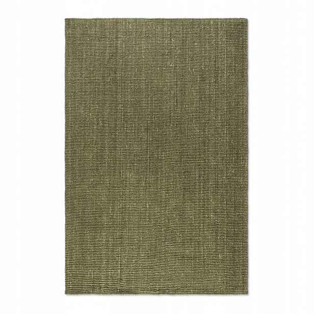 Koberec jutový do obývacího pokoje 80x200 cm, zelená barva khaki koberec běhoun z juty