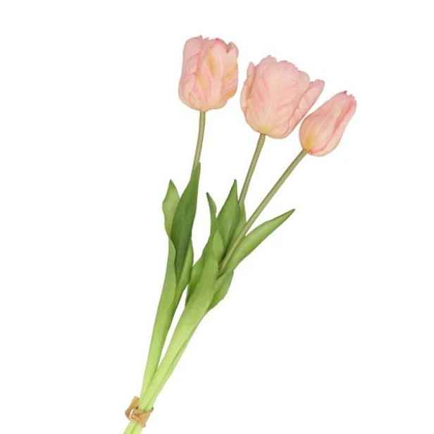 Kytice 3ks růžových realistických tulipánů Tulips - 45 cm daan kromhout